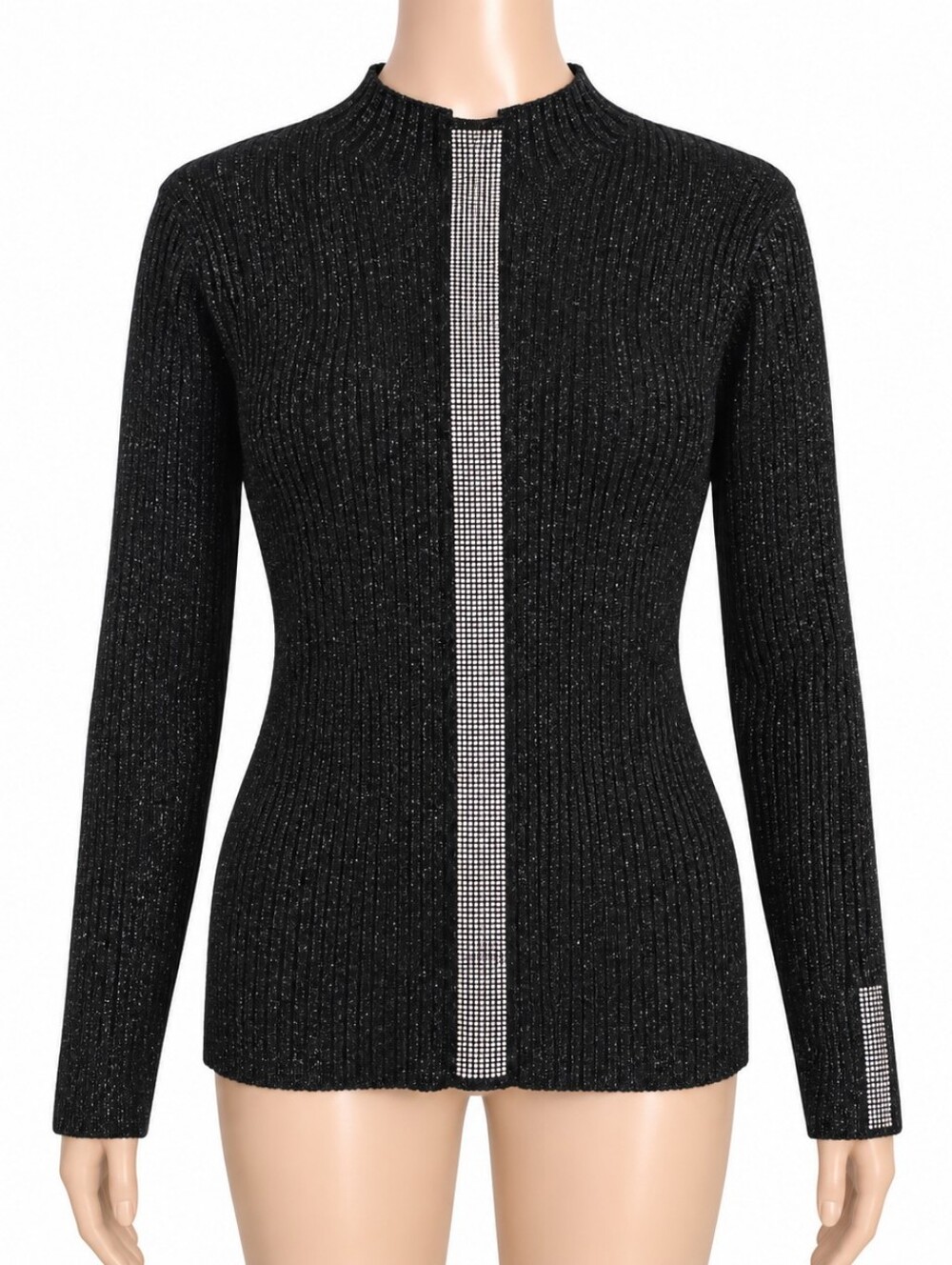 N by Nancy Black Sparkle Knit Cardigan Top 2XL